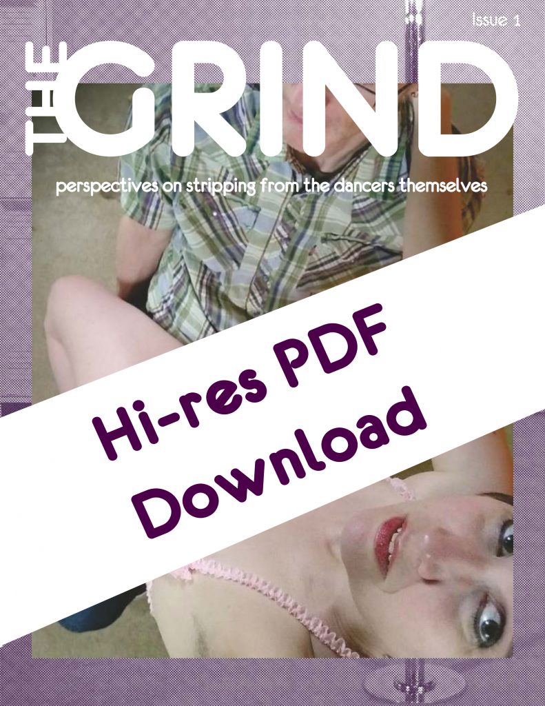 The cover of Issue 1 of The GRIND with a banner stating "Hi-res PDF Download"